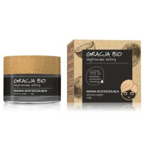Miraculum Gracja Bio Маска очищающая с активированный углём + водоросли + цинк 98% Purifying Mask, 50 мл 6