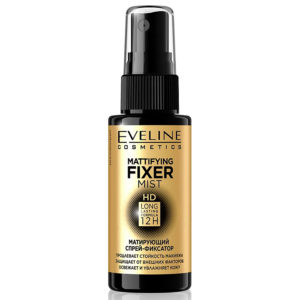Eveline Спрей-фиксатор макияжа матирующий Fixer Mist HD 12H Mattifying освежает и увлажняет кожу, пэт спрей 50 мл 2