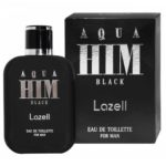 Lazell Туалетная вода для мужчин Aqua Him Black водный, фужерный, древесный, спрей 100 мл в футляре 1
