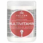 Kallos Cosmetics Multivitamin Маска для волос мульти-витаминная энергетическая с экстрактом женьшеня и маслом авокадо, 1000 мл 2