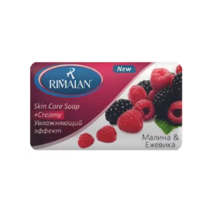 Rimalan Skin Care Крем-мыло туалетное Малина и Ежевика с увлажняющим эффектом, в обертке 100 г (Турция) 1