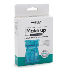 Набор из 5-и кистей для макияжа Parisa Portable Make up Brush Set голубой 4