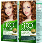 Набор Fito косметик Fito Color Крем-краска стойкая для волос 7.3 карамель, 1 шт 1