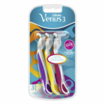 Gillette Venus 3 Бритвы одноразовые безопасные для женщин, 3 лезвия + плавающая кассета (3 шт в блистере) 2
