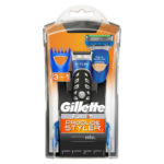 Gillette Styler Стайлер электрический + кассета сменная Fusion ProGlide Power + насадки для бороды и усов (3 шт) + элемент питания 1