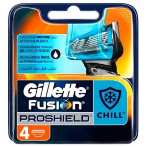 Gillette Fusion 5 ProShield Chill Кассеты сменные для безопасных бритв, 4 шт 13