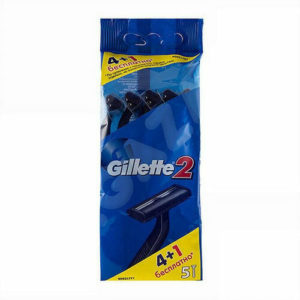 Gillette 2 Бритвы одноразовые безопасные для мужчин (по 4+1 шт в пакете) 4
