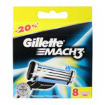 Gillette Mach3 Кассеты сменные для безопасных бритв (8 шт) 1