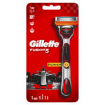 Gillette Fusion 5 Power Red Бритва безопасная для мужчин со сменными кассетами (1 шт) + элемент питания 2
