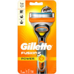 Gillette Fusion 5 Power Бритва безопасная для мужчин со сменными кассетами (1 шт) + элемент питания (1 шт) 2