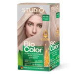 Studio professional крем-краска стойкая для волос biocolor (крем-краска туба 50 мл, оксидант 50 мл, бал-закрепитель 15 мл + перч), тон 90.102 платиновый блондин 1