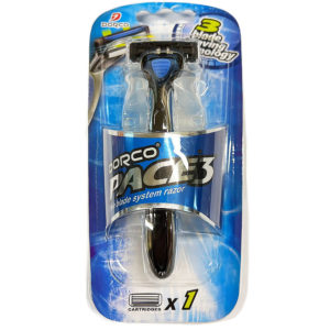 Dorco Набор для бритья: станок классический для бритья (пластик) + лезвие 1