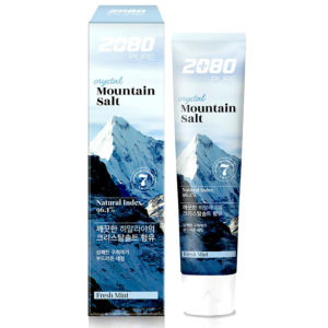 Aekyung 2080 Pure Зубная паста Mountain Salt Crystal Fresh Mint, гималайская соль, туба 120 г в футляре 5