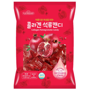 Карамель леденцовая Ilkwang Collagen Pomegranate Candy с коллагеном и соком граната 250 г 7