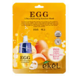 Ekel Маска тканевая Egg увлажняющая, успокаивающая, с экстрактом яичного белка, 25 мл 1