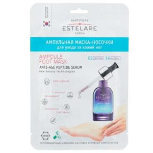 Estelare Маска-носочки ампульная для ухода за кожей ног Ampoule Foot Mask Anti-Age Peptide Serum, 22 г 11