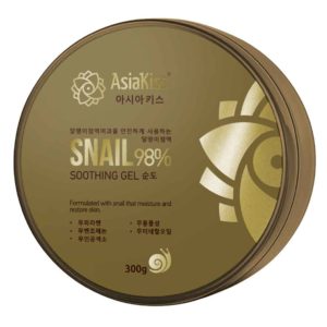 AsiaKiss Гель многофункциональный для лица и тела SNAIL 98% Regeneration & Smoothing, регенерация и разглаживание, банка 300 г 2