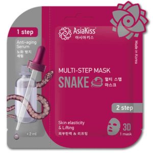 AsiaKiss Маска мультишаговая для лица SNAKE Multi-Step Mask эластичность и подтяжка кожи, 1 шт 9