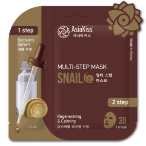 AsiaKiss Маска мультишаговая для лица SNAIL Multi-Step Mask восстанавливающая и успокаивающая, 1 шт 46