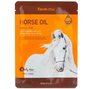 Farmstay Маска тканевая для лица Horse Oil питательная, для сухой кожи, с лошадиным маслом, 23 мл 12