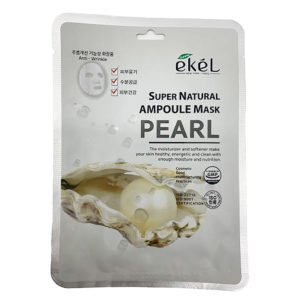 Ekel Маска тканевая ампульная Pearl разглаживающая, освежающая, с экстрактом жемчуга, 25 г 9