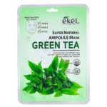 Ekel Маска тканевая ампульная Green Tea тонизирующая, противовоспалительная, с экстрактом зелёного чая 1