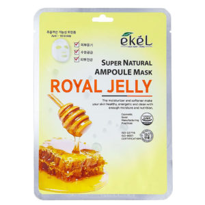 Ekel Маска тканевая ампульная Royal Jelly тонизирующая, омолаживающая, с экстрактом маточного молочка, 25 г 12