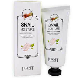 Jigott Snail Крем для ног увлажняющий с экстрактом слизи улитки Snail Moisture Foot Cream, туба 100 мл (Республика Корея) 3