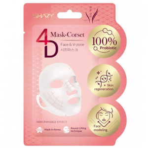 Shary Corset Маска-бандаж 4D с пробиотиком, регенерирующая, для укрепления овала лица и лифтинг-эффекта, 35 г 12