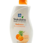 LION Shokubutsu Пенка для душа укрепляющая осветляющая Seaweed & Orange, 500 мл 2